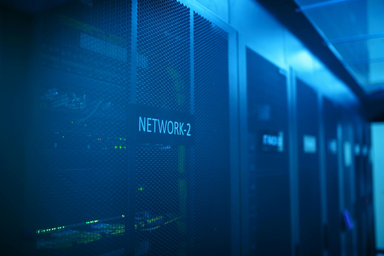 Server network equipment in a data center