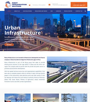 Website Design for  Infrastructure Company