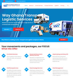 website development for transport company